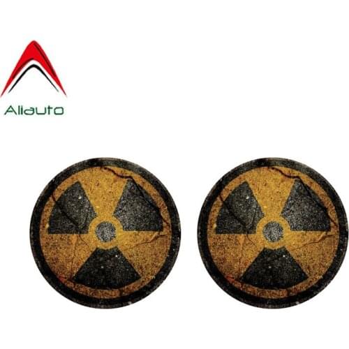 Aliauto 2 X Personality Creative Car Sticker Reflective The Tail of The Auto Waterproof Sunscreen Reflective Decal,8cm*8cm