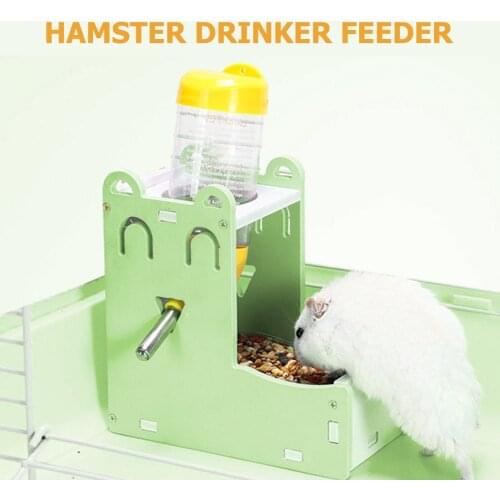 Hamster Automatic Water Fountain Drinker Food Feeder For Hamster Cute Mini Water Feeder Food Bowl Pet Supplies Animal Nest