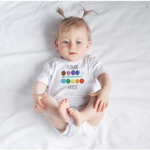 Color Letter Printing New Born Baby Clothes One-Pieces Baby Rompers Toddler Infant Clothing Kids Boys Jumpsuit Outfits