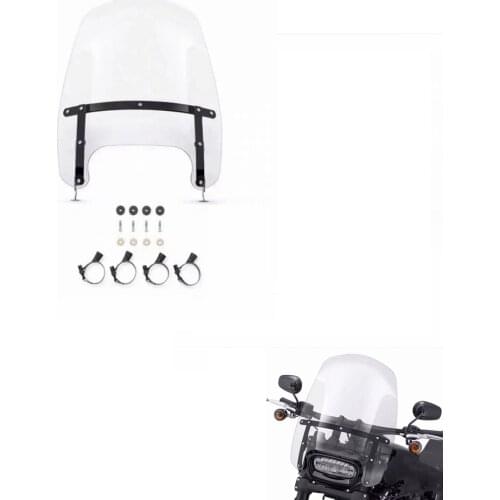 For Harley Softtail Fat boy 2018-2021 Clear windshield quick removal windshield Motorcycle windshield