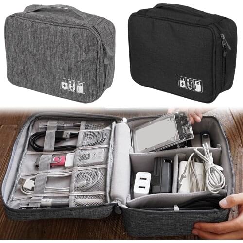 Travel Digital Cable Storage Bag Mobile Power Organizer Bag Electronics Accessories Bag Case for Earphones