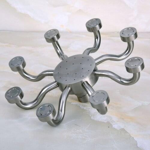 8"inch Brushed Nicke Rainfall Bathroom Rain Shower Head Wsh214