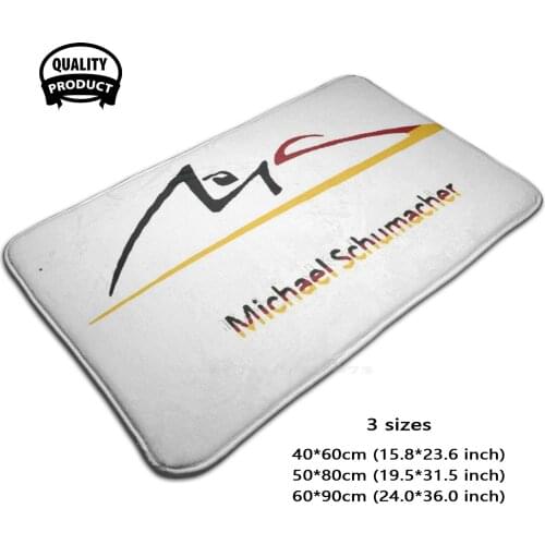Driver 3D Soft Non-Slip Mat Rug Carpet Foot Pad Schumi Schumacher Germany