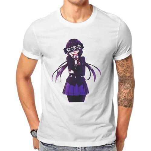 DATE A LIVE Anime Kurumi Tokisaki T Shirt Men Ofertas S-6XL Crewneck Tshirt Cotton Graphic Streetwear