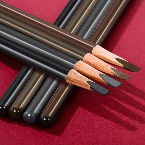 Knife-cut Square Core Eyebrow Pencil for Beginners Eyebrow Pencil Enhancers Cosmetics Make-up for Women