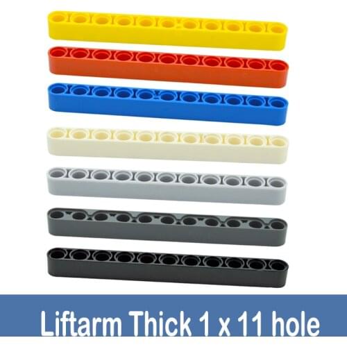 Leduo Construction 32525 1x11 Thick Hole Assembles Particles Car Robot Arm Liftarm Building Blocks DIY Technical Toys