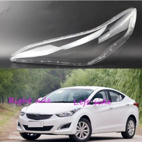 Car Headlight Lens For Hyundai Elantra 2012 2013 2014 2015 2016 Headlamp Cover Car Replacement Front Auto Shell Cover