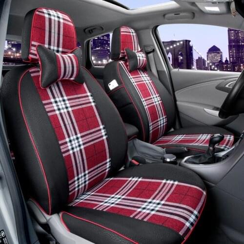 Linen car seat covers cushion flax for KIA Freddy K2 K3 K4 K5 k7 K3S CERATO Carnival Optima RIO SORENTO Carens Sportage Cadenza