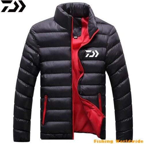 New Autumn Winter DAIWA Fishing Clothing Outdoor Sport Cotton Warm Hiking Fishing Jacket Windproof Breathable Fishing Shirts