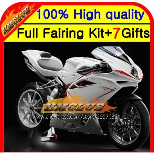 BodyALL White For MV Agusta F4 05-06 R312 750S 1000 2005 2006 4HM73 R 750 GLossy white 1000R 312 1078 11 MA 05 06 Fairing