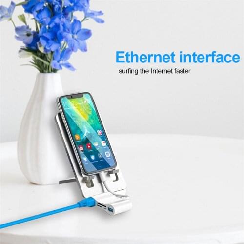 For Lightning To RJ45 Ethernet Camera Adapter 3 In 1 LAN Wired Network USB3.0 OTG Converter Cable For IPhone X 8 7 To USB Female