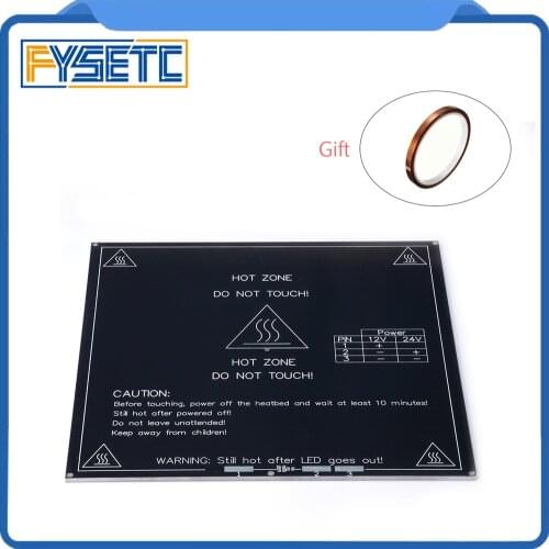 MK3 Heated Bed 12V 24V Parts For Mendel Heatbed Hot HotBed 3D Printers Part Heat 214x214mm Aluminum Plate 3mm Accessories