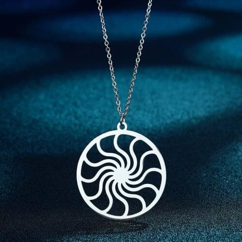 Chandle Spiral Pendant - Sun Necklace - Sunny Charm