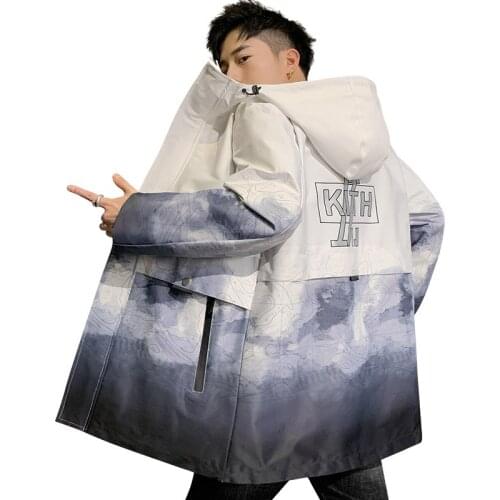 2021 Windbreaker Jacket Male Korean Trend Printing Casual Jacket Plus Size L-8XL Youth Loose Four Seasons Jacket Chaqueta Hombre