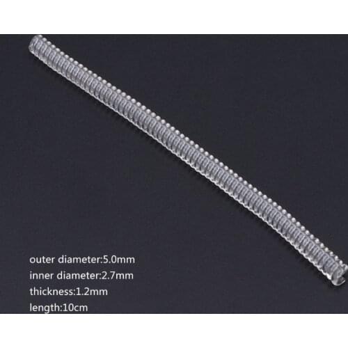 Ring Adjuster Invisible Transparent Spiral Cord Tension Reducer Adjustable Sizes 57BD