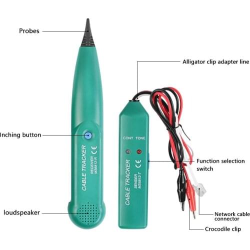 Professional AIMO MS6812 Cable Tracker Telephone line Detector wire finder wiring Wires Trace breakpoint location tester