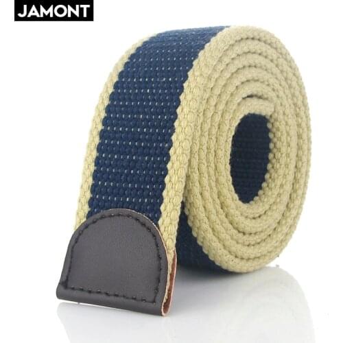 Hot Tactical Canvas Belt Body Men Women Thicken 4MM Military Width 3.8CM Designers High quality 110-160 cm No Buckle