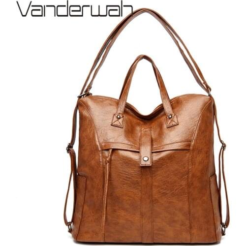 Luxury Handbags Women Bags Designer Casual Multifunction Tote Bag Ladies PU Leather Large Capacity Shoulder Bags for Women 2021