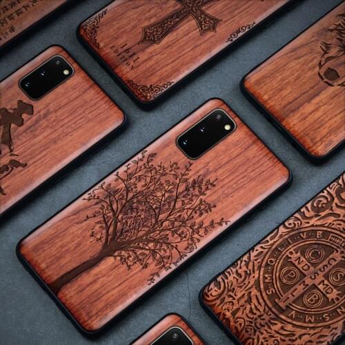 Luxury Wood Case For Samsung Galaxy Note 20 S20 Ultra 100% Wood Funda For Galaxy S20 Note 10 plus S20 ultra Full Protective Case