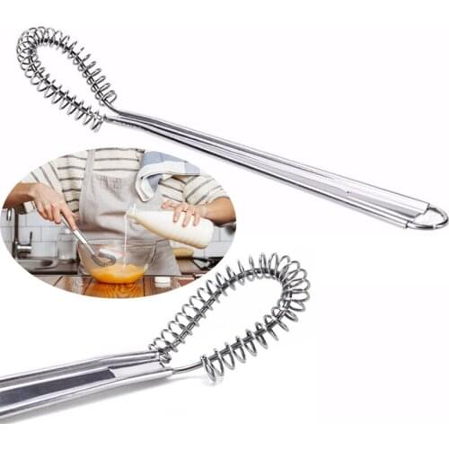 20cm Stainless Steel Spring Egg Beater Magic Hand Held Spring Whisk Mini Kitchen Eggs Sauces Mixer Kitchen Accessories