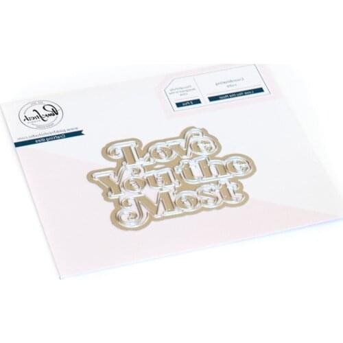 Love You The Most Cutting Dies for DIY Scrapbooking Crafts Dies Cut Maker Photo Album Template Handmade Decoration New 2021