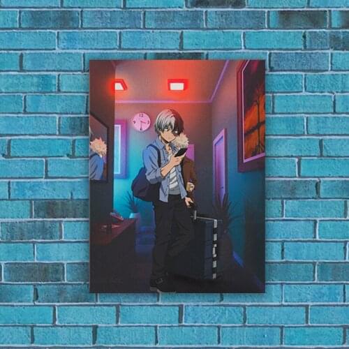 Shoto Todoroki Katsuki Bakugo My Hero Academia BNHA Home Decor Canvas Painting Wall Living Room Decoration Art Posters Prints