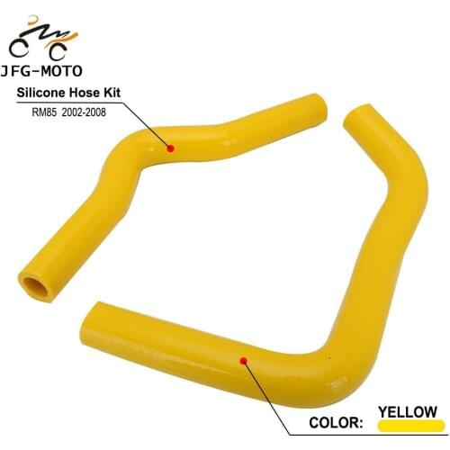 Motorcycle Silicone Radiator Coolant Hose For SUZUKI RM85 RM 85 2002 2003 2004 2005 2006 2007 2008