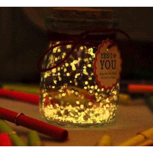 10g/bag Luminous Gravel Starry Wishing Bottle Noctilucan Sand Birthday Party Wedding Magic Home Decorative Accessories
