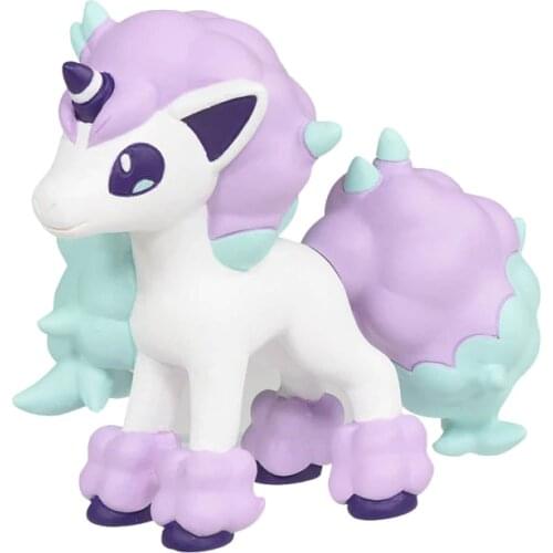 TAKARA TOMY Pokemon Sword and Shield Anime Figure Rainbow Ponyta Collection Model Toys Pocket Monsters Action Figures Kids Gifts