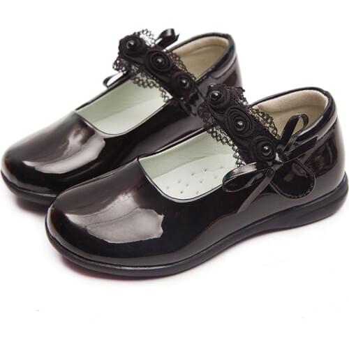 2020New Girls Shoes For Kids Children School black pu Leather Shoes For Student Girls Black Dress Shoes 4 5 6 7 8 9 10 11 12-16T