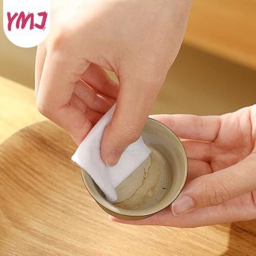 1Pc Multifunctional Citric Acid Rag Kitchen Sink Glass Stainless Steel Degreasing Baking Soda Cleaning Cloth Kitchen Supplies