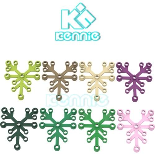 10/20/50pcs/lot Building Blocks DIY Plant Leaves 6 x 5 DIY Block Brick Parts Compatible with All brand NO.2417 Limb Element