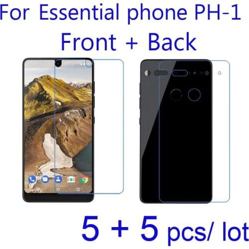 10pcs/set Soft Clear/Matte/Nano Anti-Explosion Protective Films for Essential Phone PH-1 Ph1 Front + Back Screen Protector Film