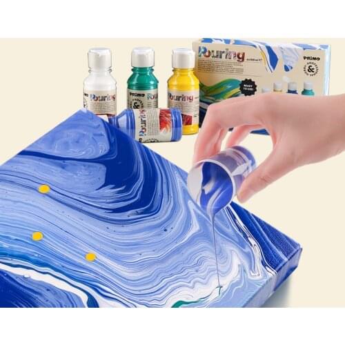 100ML Acrylic Paint Set Art Fluid Paint Acrylic Canvas for Painting Oil Pouring Medium Acrylic Paints for Painting Crafts DIY