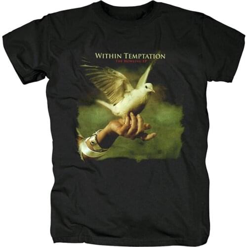 13 designs Within Temptation Rock Shirt black t-shirt fitness heavy Gothic Metal Cotton Customize Music tee camiseta