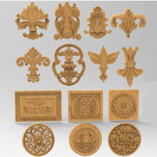 14pcs European style carving flower 3D model for cnc 3D carved figure sculpture machine in STL file -furniture decoration Decor_