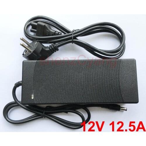 30PCS 12V 12.5A High quality AC Converter Adapter LED Power Supply Charger for LED Light or LCD Monitor CCTV US EU AU UK Plug