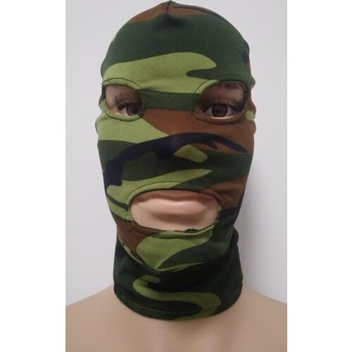 Army green colour Adult unisex Zentai Costumes Party Accessories Halloween Masks Cosplay Costumes Lycra Mask open eyes mouth