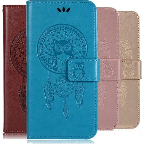 Owl Flip Case For Samsung Galaxy A32 A52 A72 A42 A12 A02 A02S F62 M62 M31 M30S A51 A71 A30 A30S A50 A70 S20 FE S21 Plus Ultra