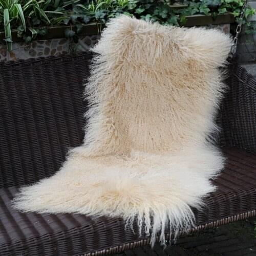 CX-D-24P Soft Mongolian Lamb Fur Mat Rug Bedroom Fur Carpet Floor Cover Decoration