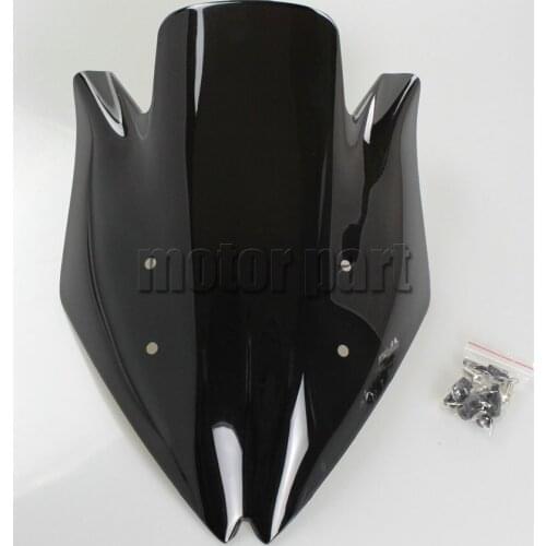 Motorcycle ABS Plastics Black WindScreen Windshield Deflector For 2007-2009 Kawasaki Z1000 Z 1000 2008 07 08 09 Free Shipping