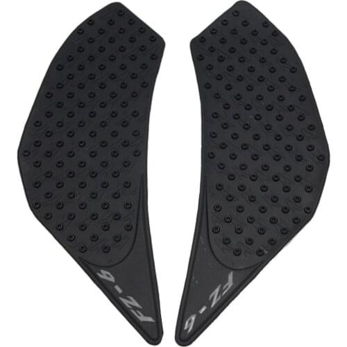 For Yamaha FZ6 FZ-6 2006-2010 2007 2008 2009 Motorcycle Tank Traction Side Pad Gas Fuel Knee Grip Decal Black