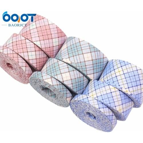 Double-Sided Geometry Cloth Ribbons 5Yards M-21623-953 10/25/38MM DIY Crafts Hairclip Apparel Accessories and Sewing Decorations