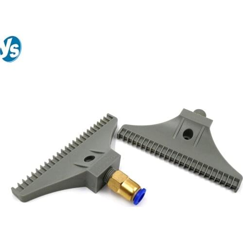 110MM Width Plastic Air Knife Windjet Air Blowing Drying Flat Fan Nozzle,1/4"Male Thread Wash Jet Nozzle,Plastic Blowing Nozzle