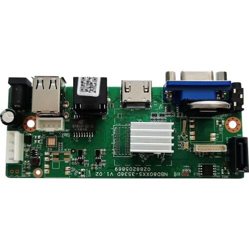 Hi3536 Processor Face Detection H.265+ Compress XMeye 4K 8MP 10ch NVR Board