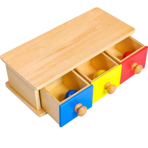 Montessori Box with Bins Materials Infant & Toddler Toys Teaching Aids Preschool Education Wooden Toys Montessori Toys