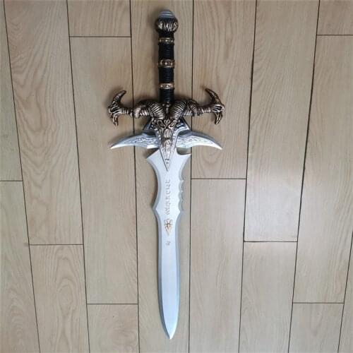 Cosplay World of Warcraft Frostmourne Sheephead Sword Weapon Prop Sheep Head Sword Halloween Game Movie 100CM PU Model Toy