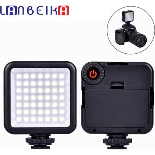 LANBEIKA Mini W49 LED Video Light Camera Lamp Fill Light Photo Lighting For Cannon For Nikon Sony Camera Camcorder Smartphone