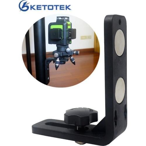 Ketotek L Laser Bracket 5/8'' for 6/8/12 Lines 3D Laser Level Self-Leveling 360 degree Horizontal Vertical Outdoor Pulse Mode