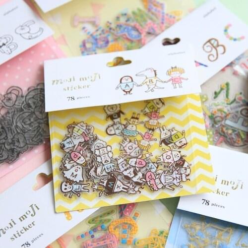 78 or 80pcs/set Fantastic Numbers & Letters Diary Label Stickers Pack Decorative Mobile Stickers Scrapbooking DIY Stickers Escol